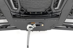 Polaris RZR Turbo S4 Winch Mount - Rough Country - RS4500S - Black - '21-'22 Polaris RZR Turbo S4 Winch Mount - Rough Country - RS4500S - Black - '21-'22